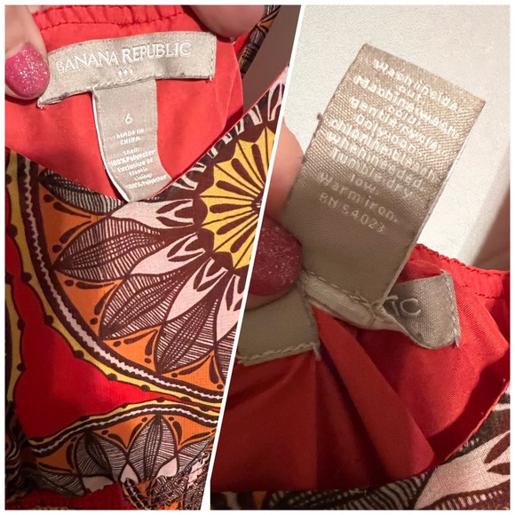 Sz 6 Banana Republic ruffled hem  mod tank maxi dress - Picture 4 of 14